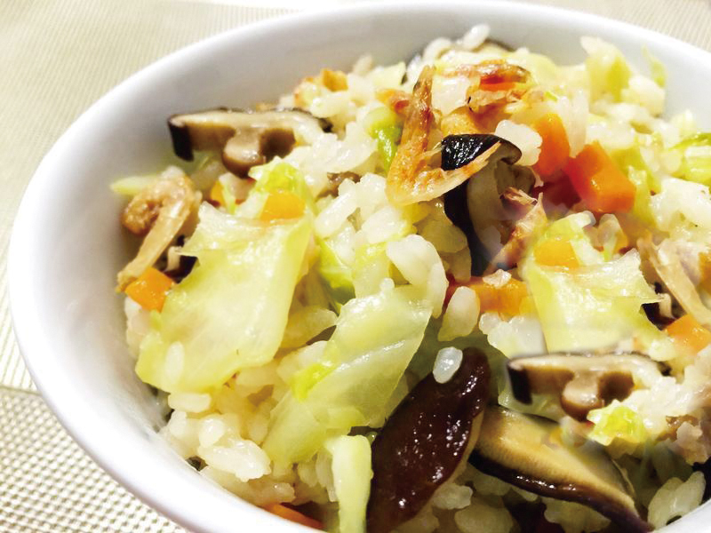 香菇高麗菜炊飯 香菇高麗菜炊飯